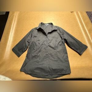 Two (2) Black 3/4 sleeve work shirts